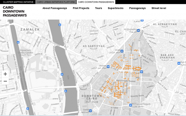 Cairo Downtown Passageways Website